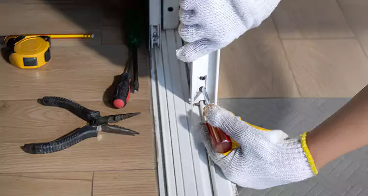 Backyard Sliding Door Track Repair in Palm Coast, FL